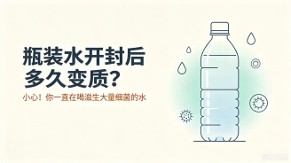 瓶装水开封后多久变质？小心！你一直在喝滋生大量细菌的水